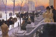 Lungren, Fernand Harvey A Winter Wedding china oil painting reproduction